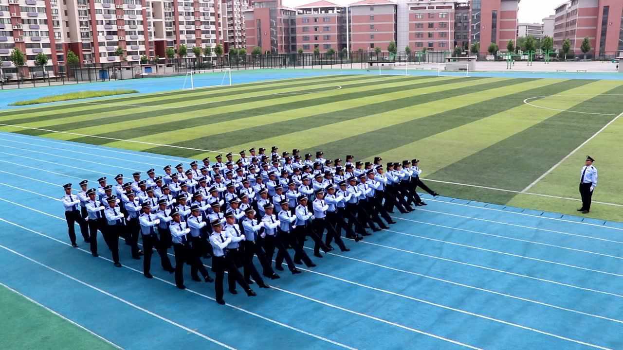 河南司法警官职业学院18级军训教官汇报表演_腾讯视频