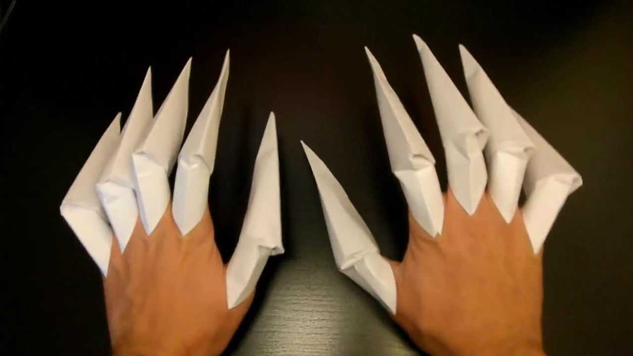 爪子的折法长方形纸图片