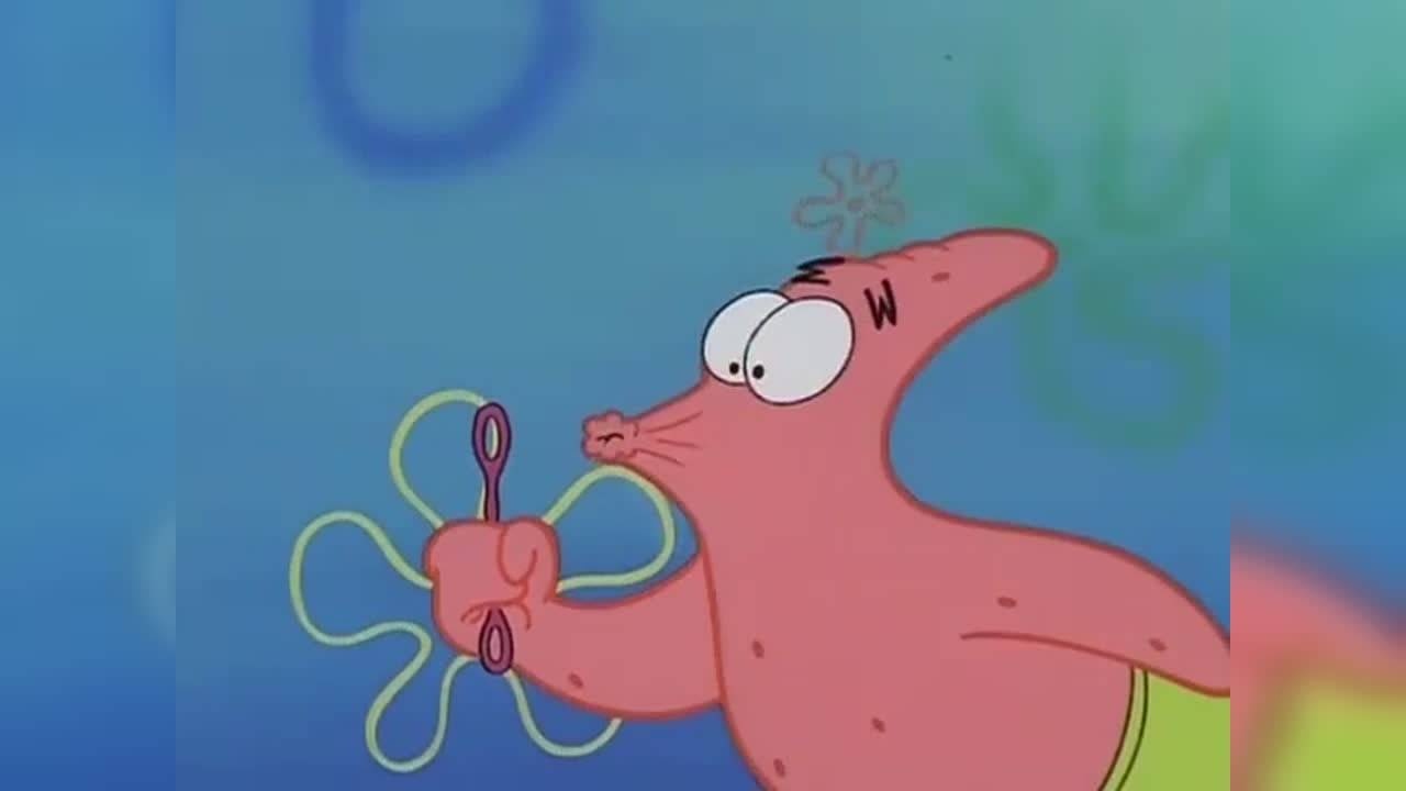 你见过派大星吹泡泡吗,好搞笑