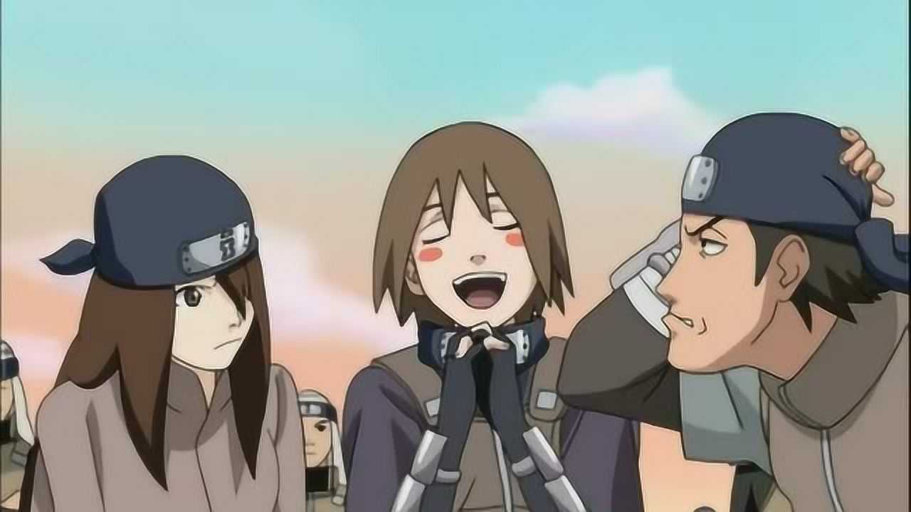 砂隐村两个小花痴崇拜我爱罗可伶了声旁的男忍者