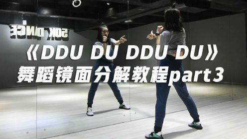 性感帅气韩舞《DDU-DU DDU-DU》舞蹈镜面分解教程part3