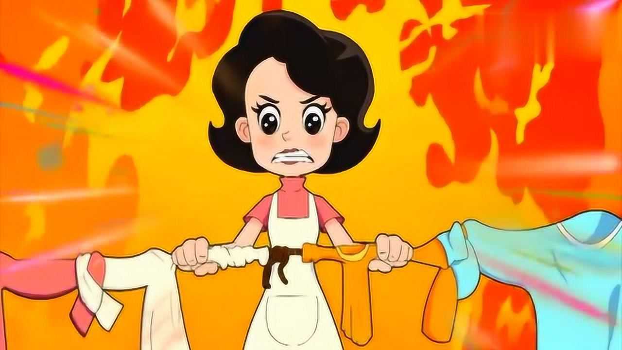 大头儿子 围裙妈妈真的发火了
