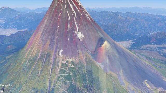 航拍天下日本富士山 高空航拍富士山 畅游四方 旅途风光自然风光