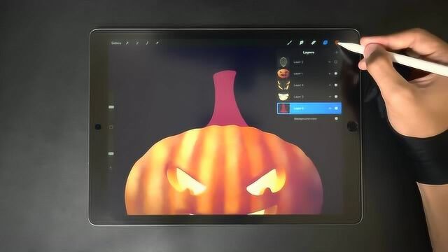 万圣节快到了如何用ipad画一颗万圣节的南瓜