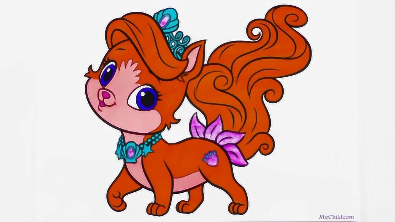 儿童简笔画可爱的狐狸狗狗