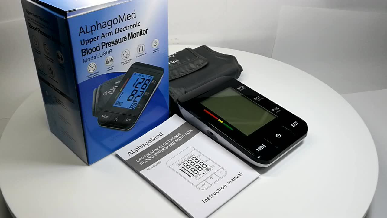 ALPHAGOMED Upper Arm Electronic Blood Pressure Monitor Model U80EH ~ Tested