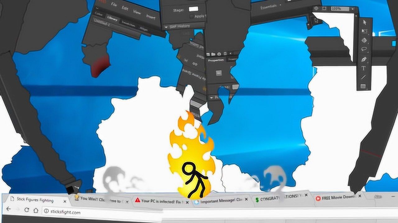 《火柴人系列动画》火柴人与邪恶病毒的终极之战——天选之子归来