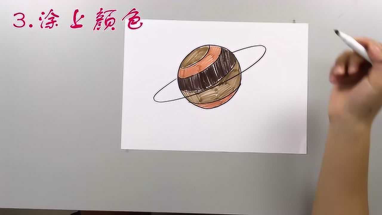 第五集 永恒智慧儿童学画画系列教程 画木星