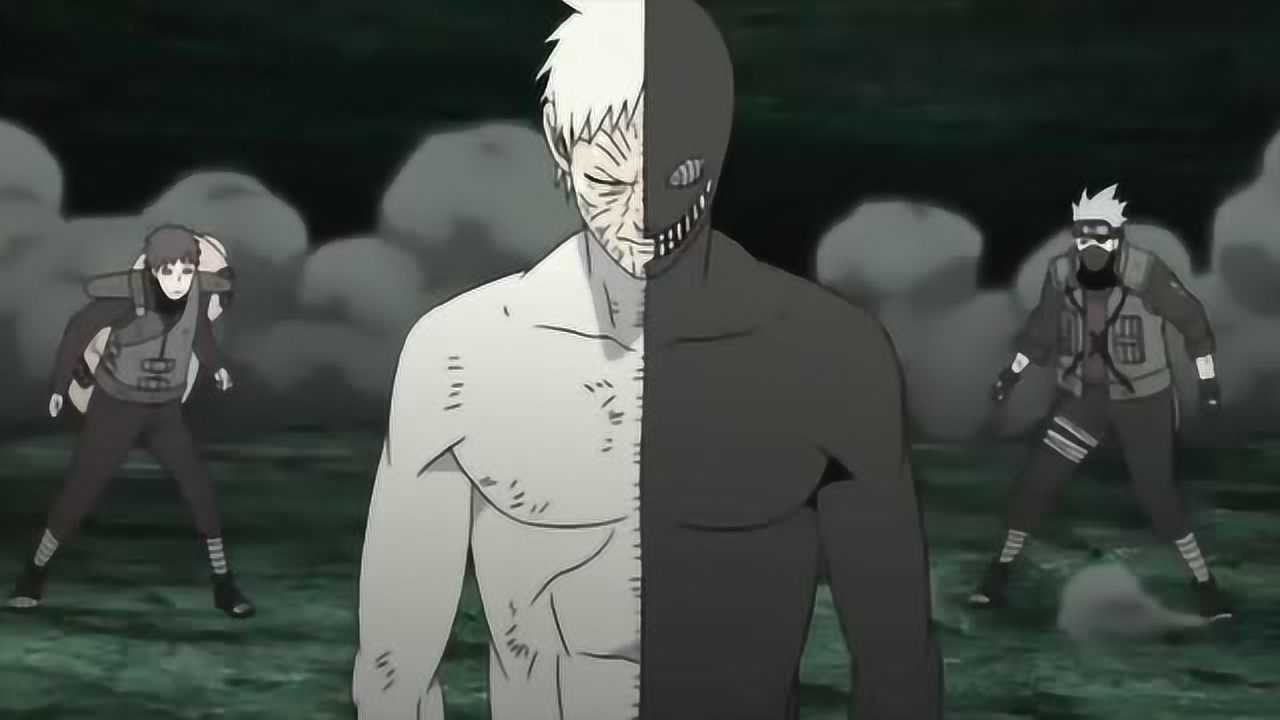 火影忍者带土硬生生拽回来了想要逃走黑绝