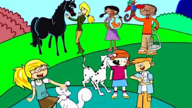 少儿英语歌曲The pet song,有字幕和伴奏,孩子们可直接学唱