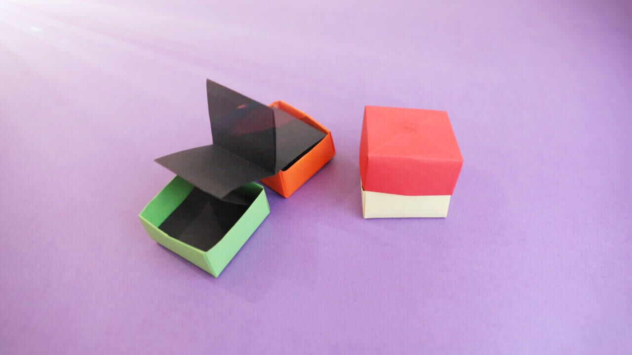 用折纸做的机关盒,打开盒子有惊喜,朋友很喜欢