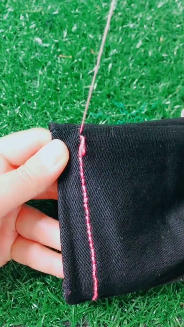 适合收裤脚和锁边的针线法!