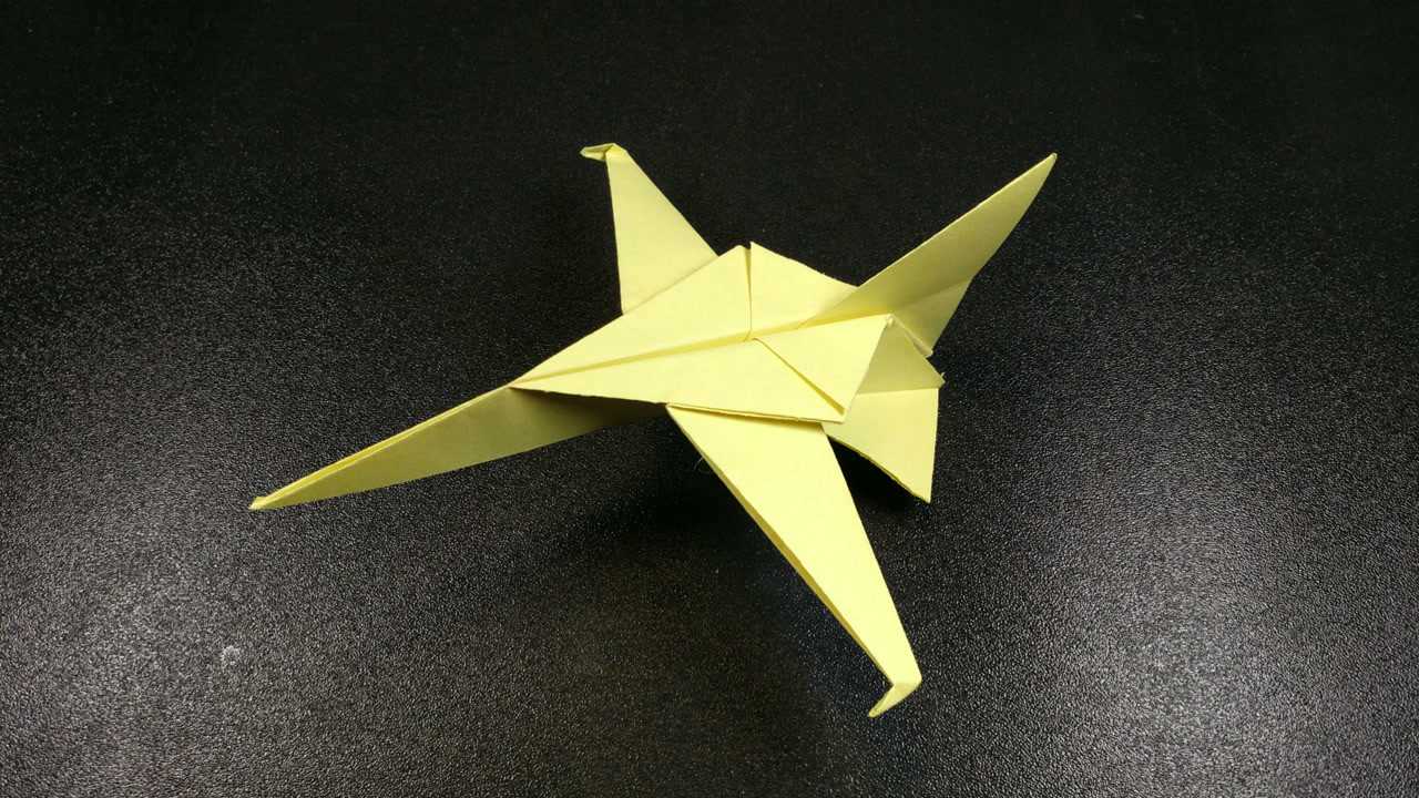 f16战机样式的纸飞机折法有点复杂