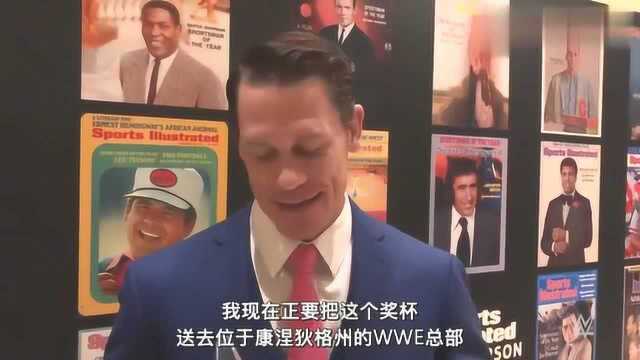 回顾WWE约翰塞纳,获得《体育画报》年度穆罕穆德阿里精神传承奖