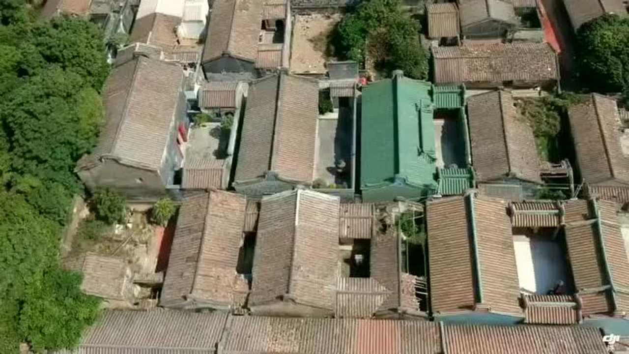 航拍潭西大楼村五马拖车