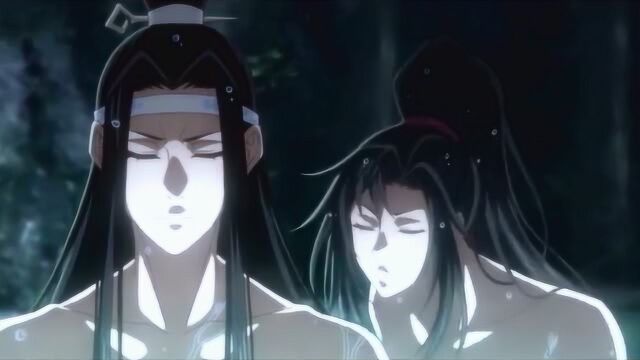 《魔道祖师》魏无羡和蓝忘机的洗澡戏,差点以为在看仙剑