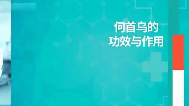 制何首乌的功效和作用