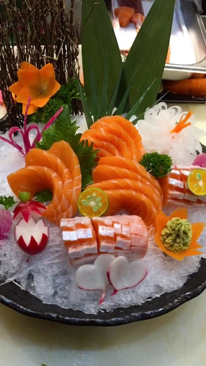 三文鱼三文鱼拼盘,新鲜看得见