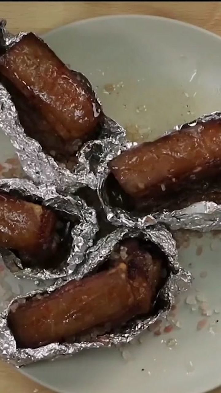 锡纸真是万能的,这样做的猪肉才好吃