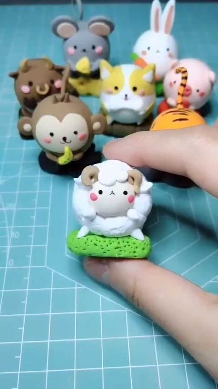 超轻粘土手工十二生肖之小绵羊教程
