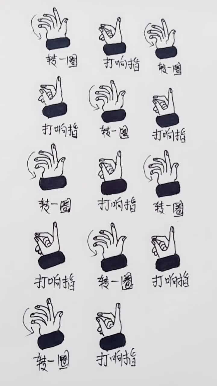 卡点打响指手指舞教程来了谢谢你们喜欢