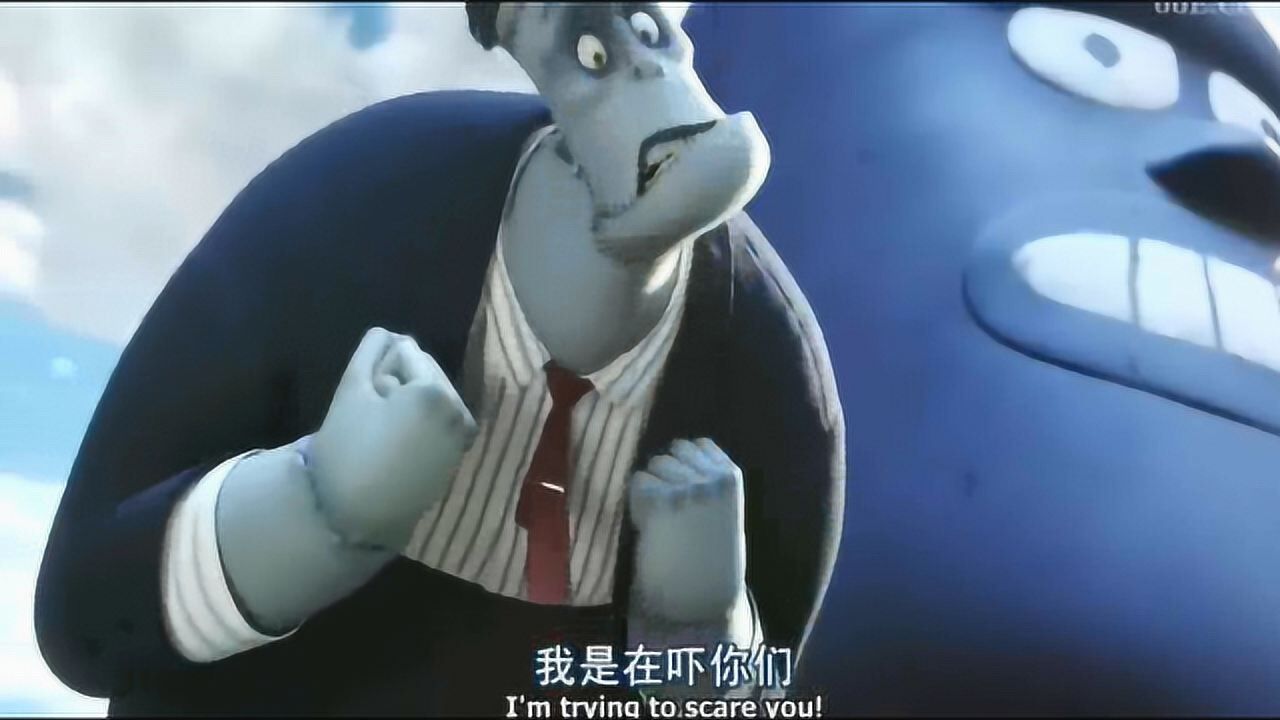 精灵旅社科学怪人吓唬人类岂料人类不害怕竟向他要合照