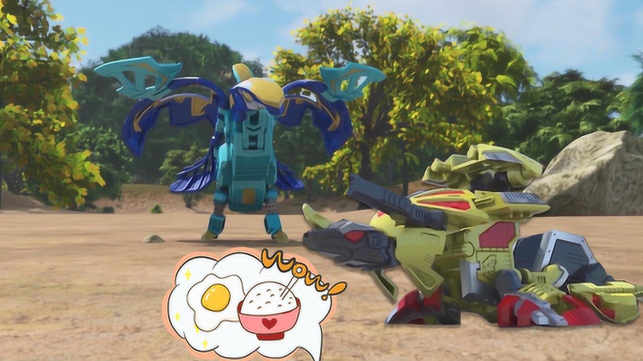 《玩具》萌萌玩具故事 咖宝蛋神特拉轰肚子饿的咕咕叫,大力轰说原因是