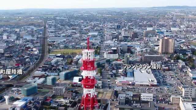 航拍日本 北陆新干线第1部分 芦原福井 高架工程和车站建设