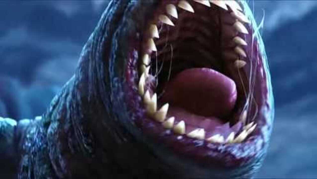 《大圣归来》妖王变身归来,堪比哥斯拉怪兽,一拳把大圣怼进墙里