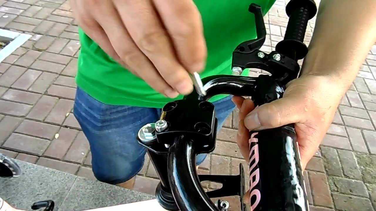 儿童自行车车把安装