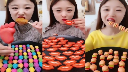 上传者:吃货馋嘴儿时 间:2019-08-09小姐姐吃"水果果汁棉花糖",迷你