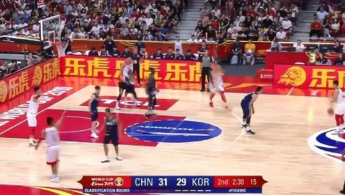生死决战！男篮世界杯排位赛，中国男篮VS韩国男篮！