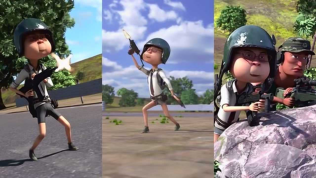 阿银动漫阿银挑战药枪吃鸡谁赢了就能拿到最强吃鸡武器