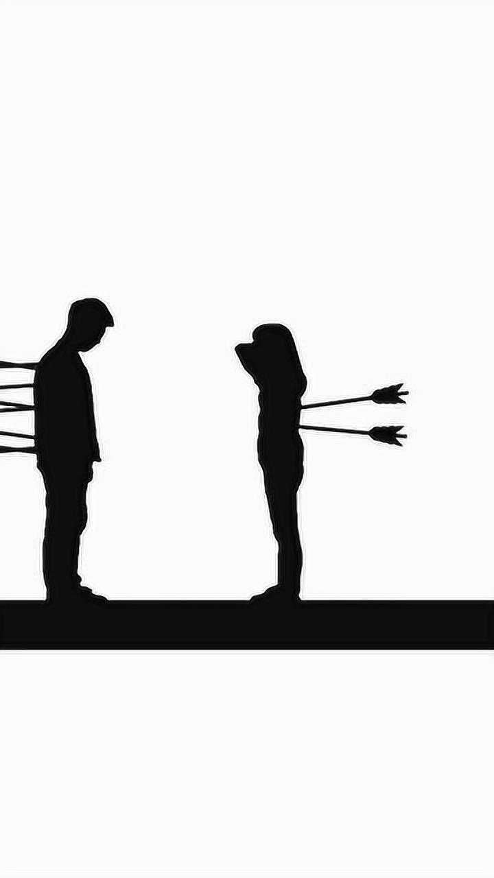 恶语伤人六月寒男人后背插满刀子女人还在补伤害