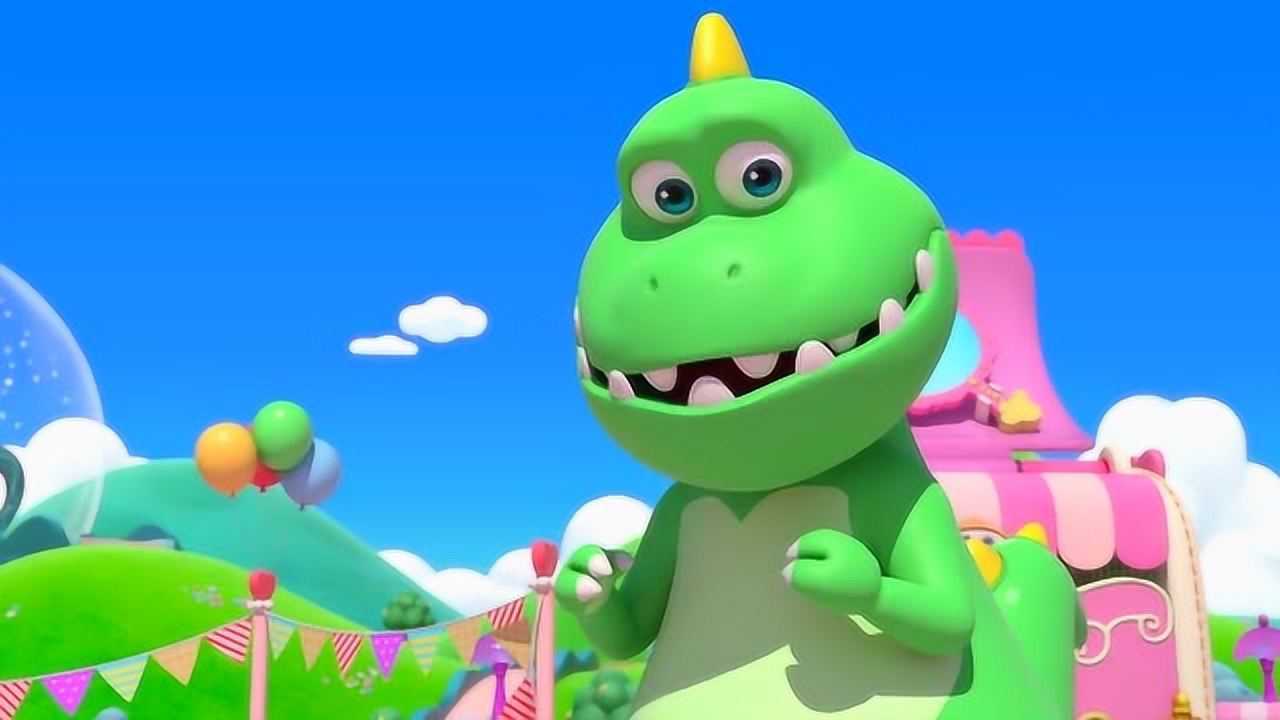 彩虹宝宝第三季:新成员恐龙是不会伤害大家的,露露可以保证,不要惊慌