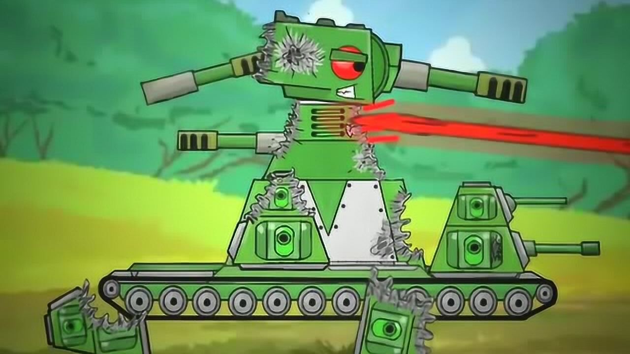 坦克世界动画:kv -44对抗利维坦!