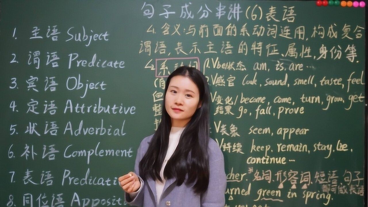 区分不了主谓宾和主系表,十分钟看懂表语本质,原来这么简单_腾讯视频