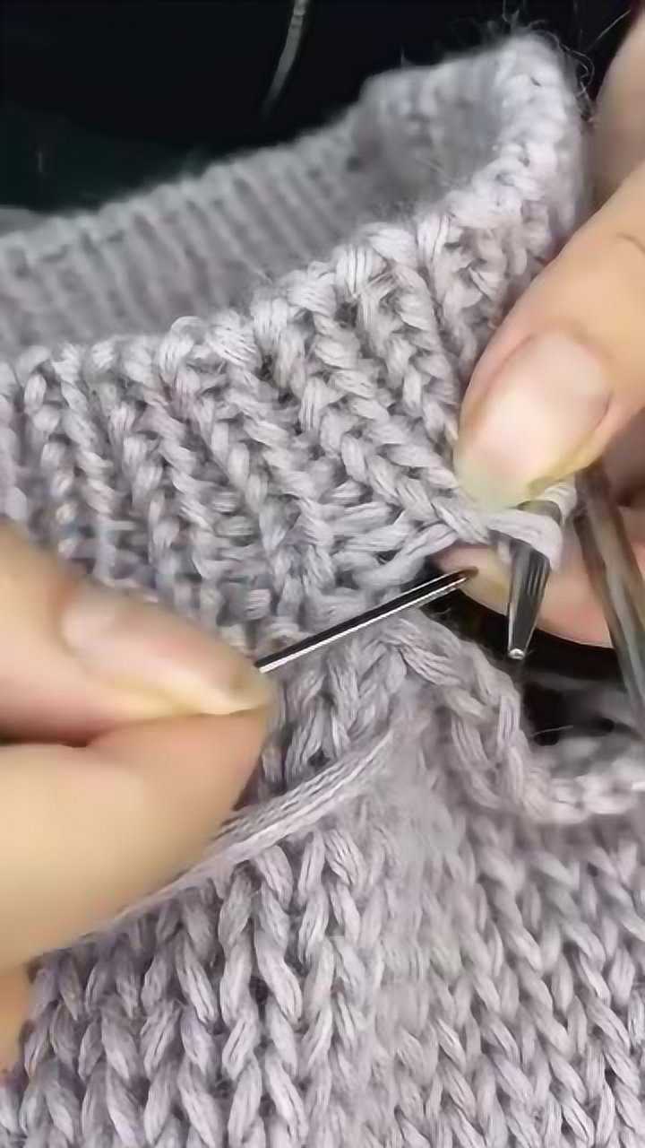 毛衣手缝锁边的方法图片