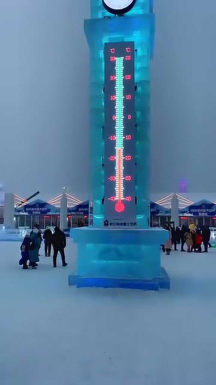 哈尔滨冰雪大世界零下15度长流水的喷泉为什么不会结冰