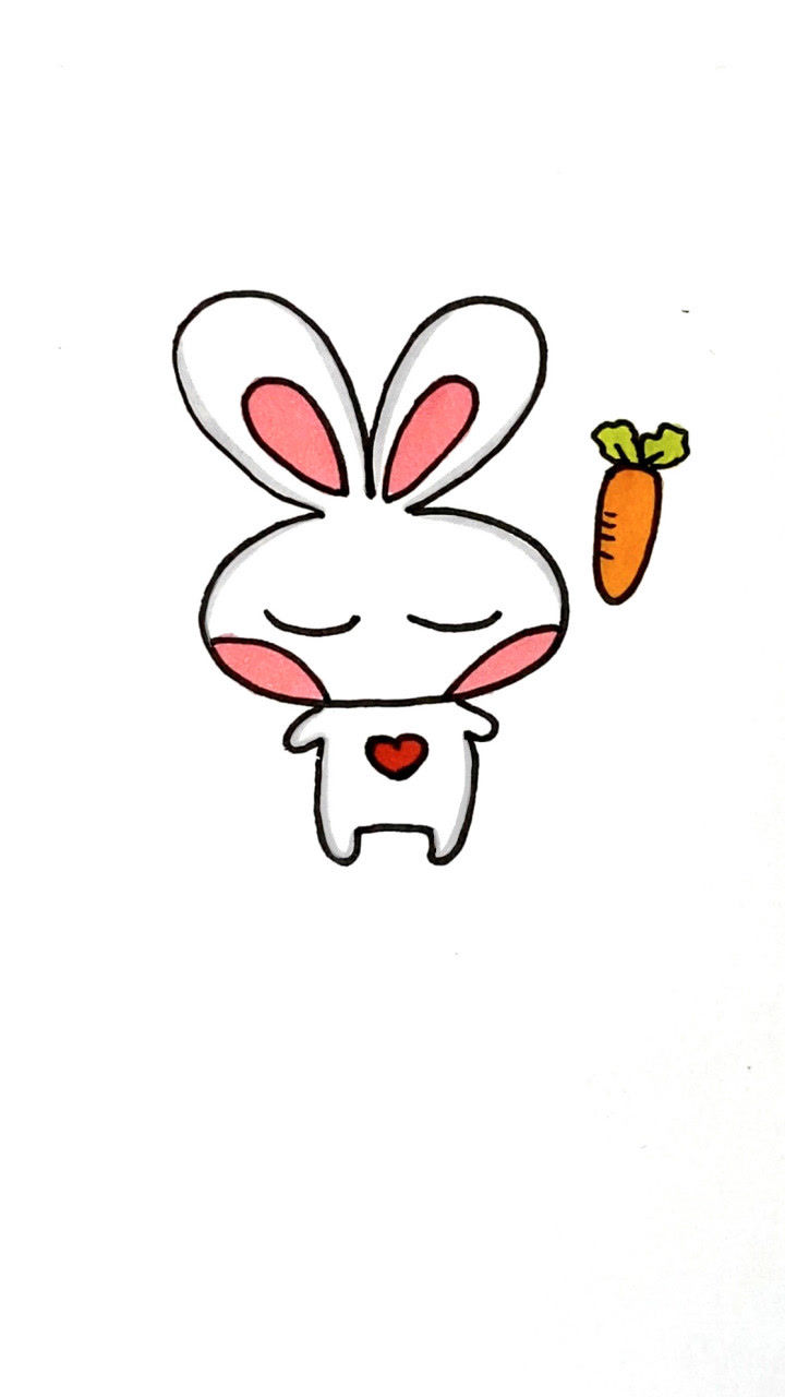 超简单的兔兔简笔画