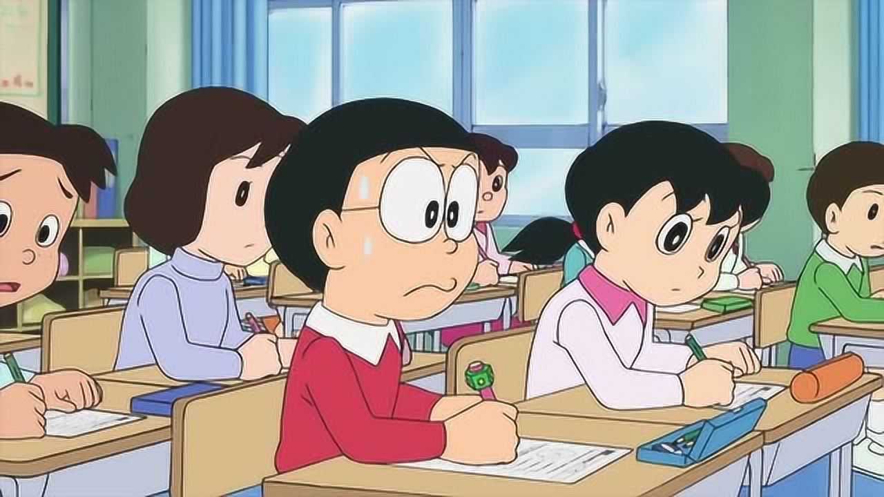 哆啦a梦新番一辈子一次的100分大雄做梦都想得100分
