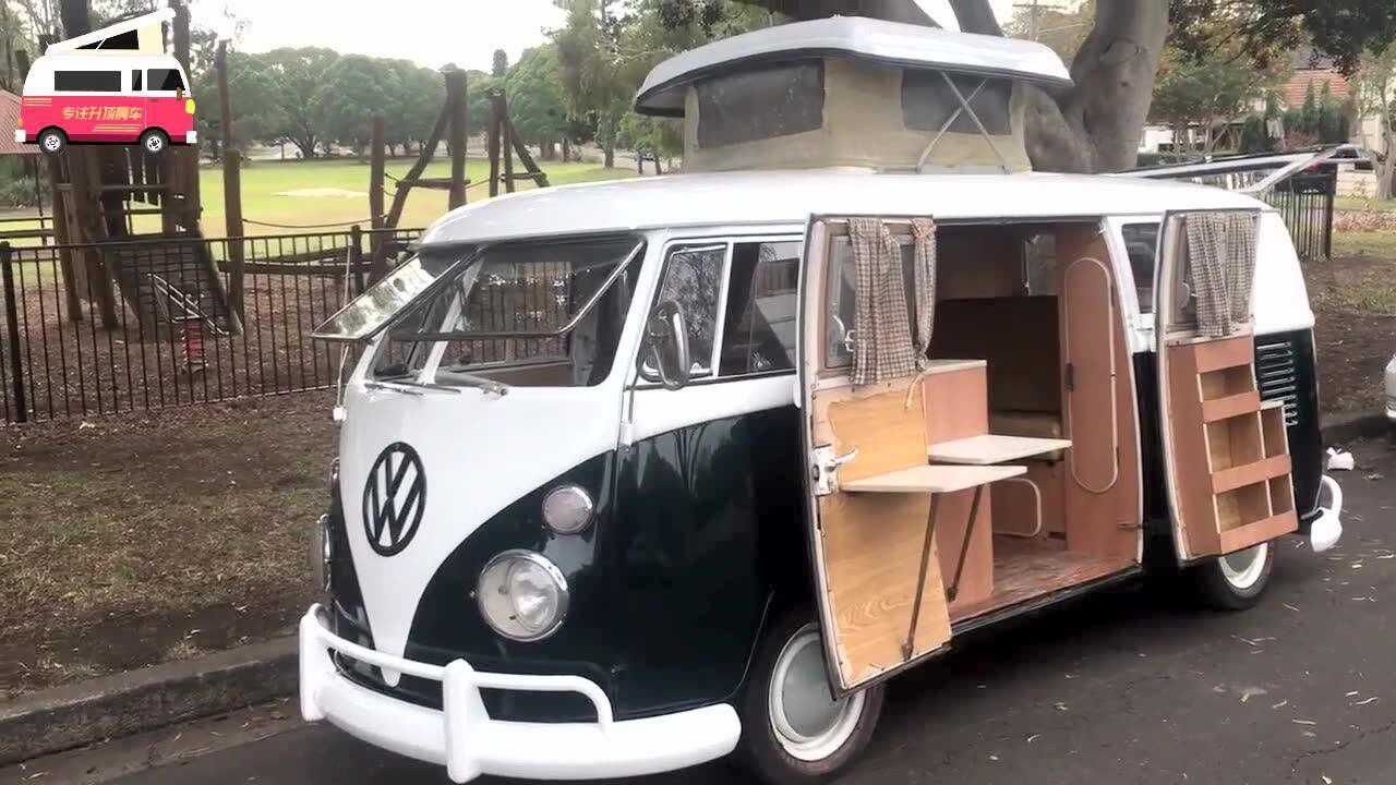 50年代的经典大众t1升顶房车感受复古的味道记忆的传承