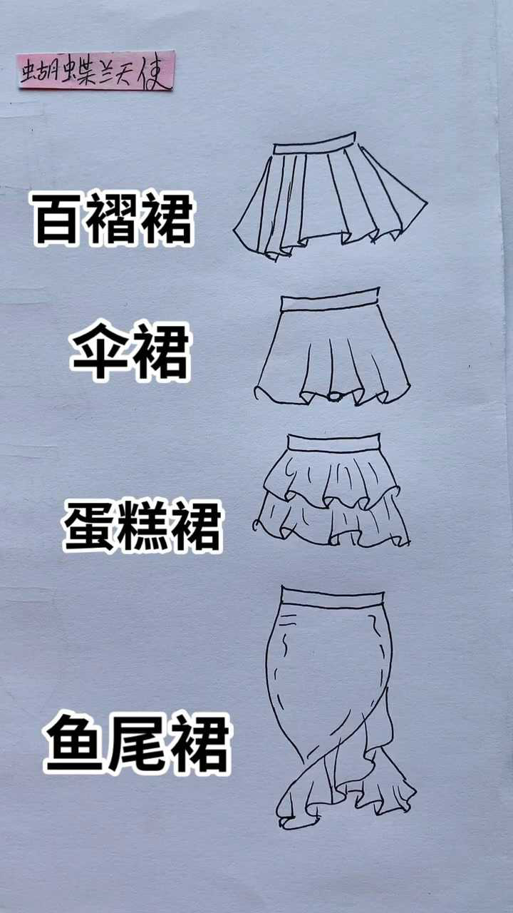 简笔画裙子画法