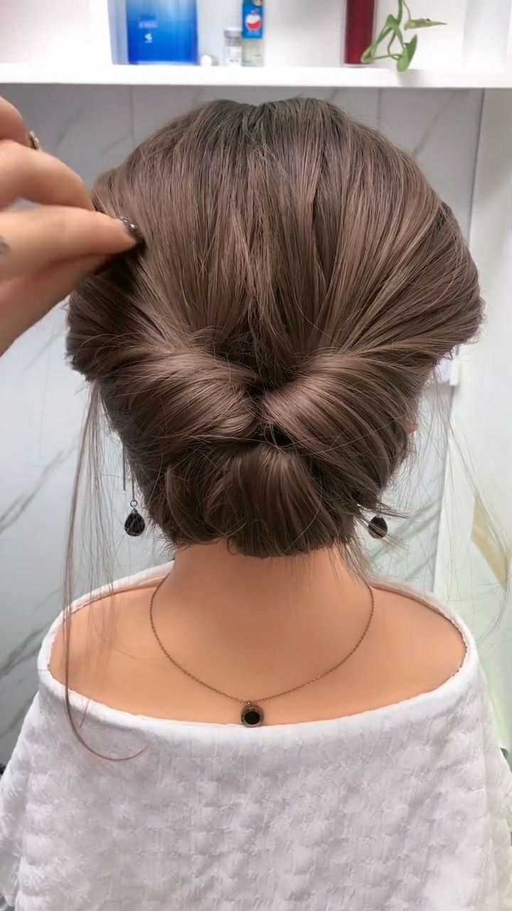 去参加晚会就这样扎头发,配上晚礼服真的太好看了