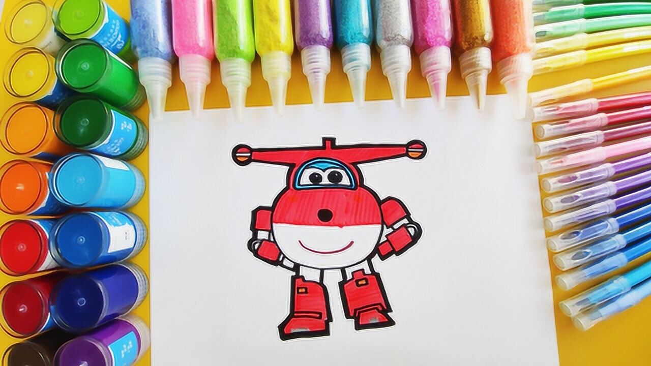 手绘教学,画超级飞侠乐迪,喜欢画画的一起来画吧