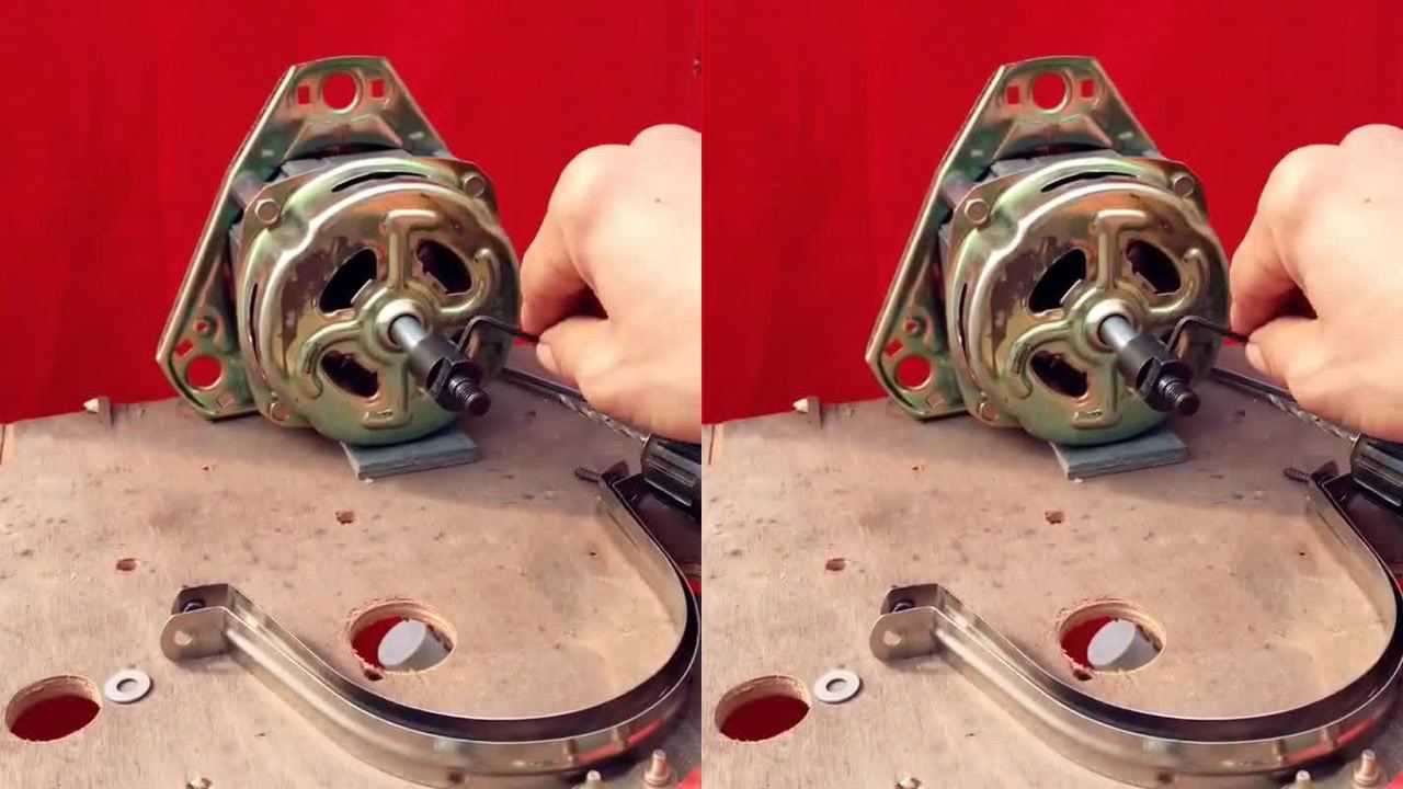 洗衣机电机改装小砂轮机