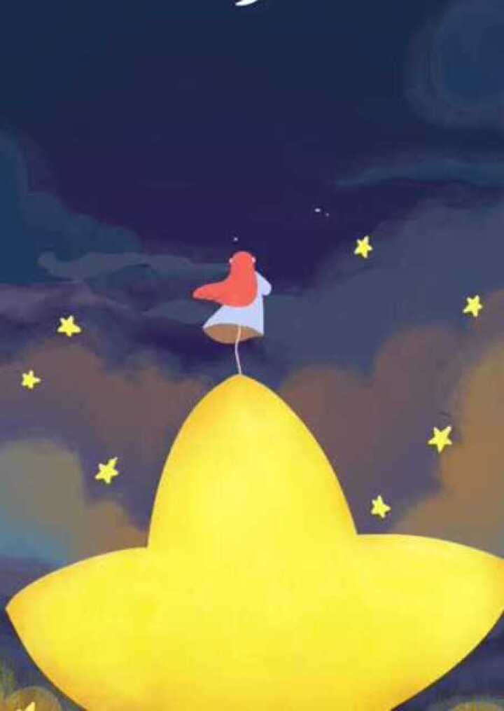 1017设计简笔画基础教学仰望星空的女孩