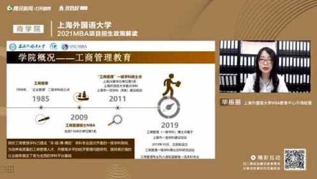 2021级上海外国语大学商学院MBA项目线上招生说明会回放