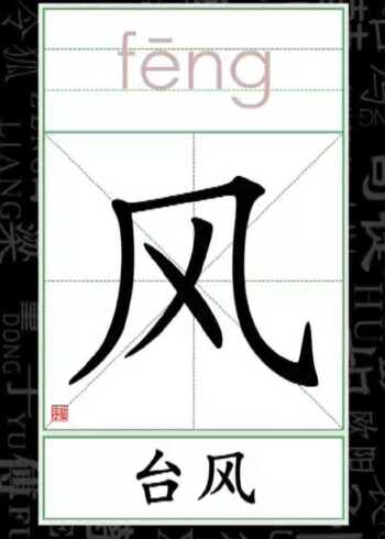 小学语文看笔顺识字 组词 风_台风
