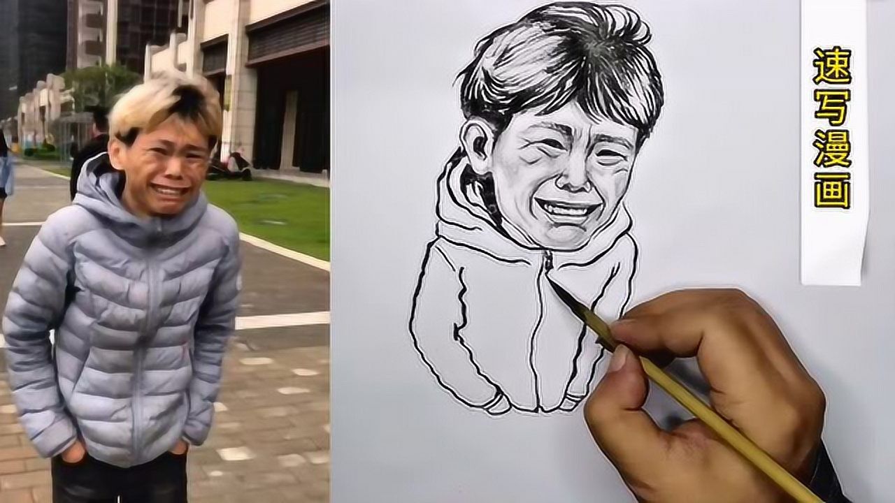 速写小漫画,点歌的人,看表情帝的痛苦面具,谁能理解男人的痛苦,大家